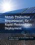 Metals Production Requirements for Rapid Photovoltaics Deployment