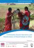 Community-based Operation and Maintenance of Hand Pumps in Bihar. February 2016