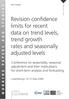 Revision confidence limits for recent data on trend levels, trend growth rates and seasonally adjusted levels