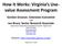 How it Works: Virginia s Usevalue Assessment Program
