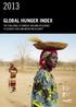 Global HunGer Index. The Challenge of hunger: BuIlDIng resilience To achieve food and nutrition SeCurITY