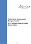 Public Sector Compensation Transparency Act 2017 Technical Guide for Public Sector Bodies