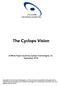 The Cyclops Vision. A White Paper Issued by Cyclops Technologies, Inc. September 2014