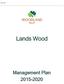 Lands Wood. Lands Wood. Management Plan