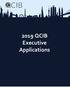 2019 QCIB Executive Applications
