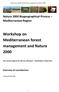 Workshop on Mediterranean forest management and Natura 2000