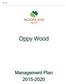 Oppy Wood. Oppy Wood. Management Plan