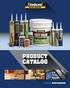 PRODUCT CATALOG. Sealants. Adhesives. Wood Glues