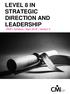 LEVEL 8 IN STRATEGIC DIRECTION AND LEADERSHIP (RQF) Syllabus April 2018 Version 5