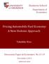 Pricing Automobile Fuel Economy: A New Hedonic Approach