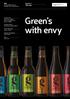 Green s with envy. DBA Design Effectiveness Awards 2017 Submission. Section 1 Title page. For publication