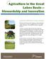Agriculture in the Great Lakes Basin Stewardship and Innovation