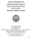 City of Edwardsville Safe Housing Program Rental Property Registration and Inspection. Rental Property Guide