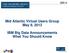 Mid Atlantic Virtual Users Group May 9, 2013 IBM Big Data Announcements What You Should Know