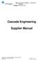 Title: SCM DEVELOPMENT - SUPPLIER MANUAL Number: CE WI. Cascade Engineering. Supplier Manual