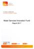 Water Services Innovation Fund