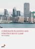 CORPORATE PLANNING AND STRATEGY BOOT CAMP
