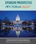 SPONSOR PROSPECTUS. Meet us in DC! ASSOCIATION FOR INSTITUTIONAL RESEARCH (AIR) May 30 - June 2, 2017 Washington, DC