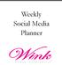 Weekly Social Media Planner