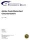 Ashley Creek Watershed Characterization