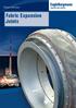 Product Brochure. Fabric Expansion Joints