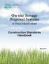 Preface. On-Site Sewage Disposal Systems Construction Standards (May 2013)