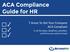 ACA Compliance Guide for HR