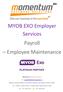 MYOB EXO Employer Services Payroll Employee Maintenance