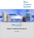 Water Treatment Products Catalog V02/17