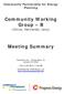Community Working Group B (Citrus, Hernando, Levy) Meeting Summary