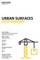 URBAN SURFACES TEST REPORT