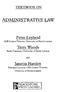 TEXTBOOK ON ADMINISTRATIVE LAW. Peter Leyland LLB Course Director, University of North London. Terry Woods Senior Lecturer, University of North London