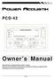 Owner s Manual PCD-42