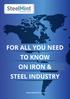 FOR ALL YOU NEED TO KNOW ON IRON & STEEL INDUSTRY