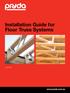 Installation Guide for Floor Truss Systems