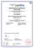 CERTIFICATE OF APPROVAL No CF 5368 FSI LIMITED