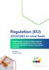 Regulation (EU) 2015/2283 on novel foods