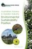 Australian Nursery & Garden Industry. Environmental Sustainability Position