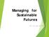 Sustainable Futures. Prof. Ian Lowe AO FTSE