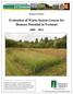 Evaluation of Warm Season Grasses for Biomass Potential in Vermont