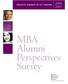 MBA Alumni Perspectives Survey