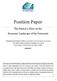 Position Paper. The Pontiac's Place on the Economic Landscape of the Outaouais