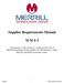 Supplier Requirements Manual M M 0 3