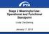 Stage 2 Meaningful Use: Operational and Functional Standpoint
