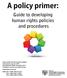 Guide to developing human rights policies and procedures
