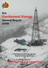 Geothermal Energy Annual Report 2006