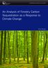 An Analysis of Forestry Carbon Sequestration as a Response to Climate Change
