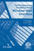 Performance and Durability of the Window-Wall Interface