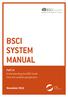 BSCI SYSTEM MANUAL. PART III Understanding the BSCI Audit from the auditee perspective