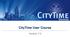 CityTime User Course. Version 7.3